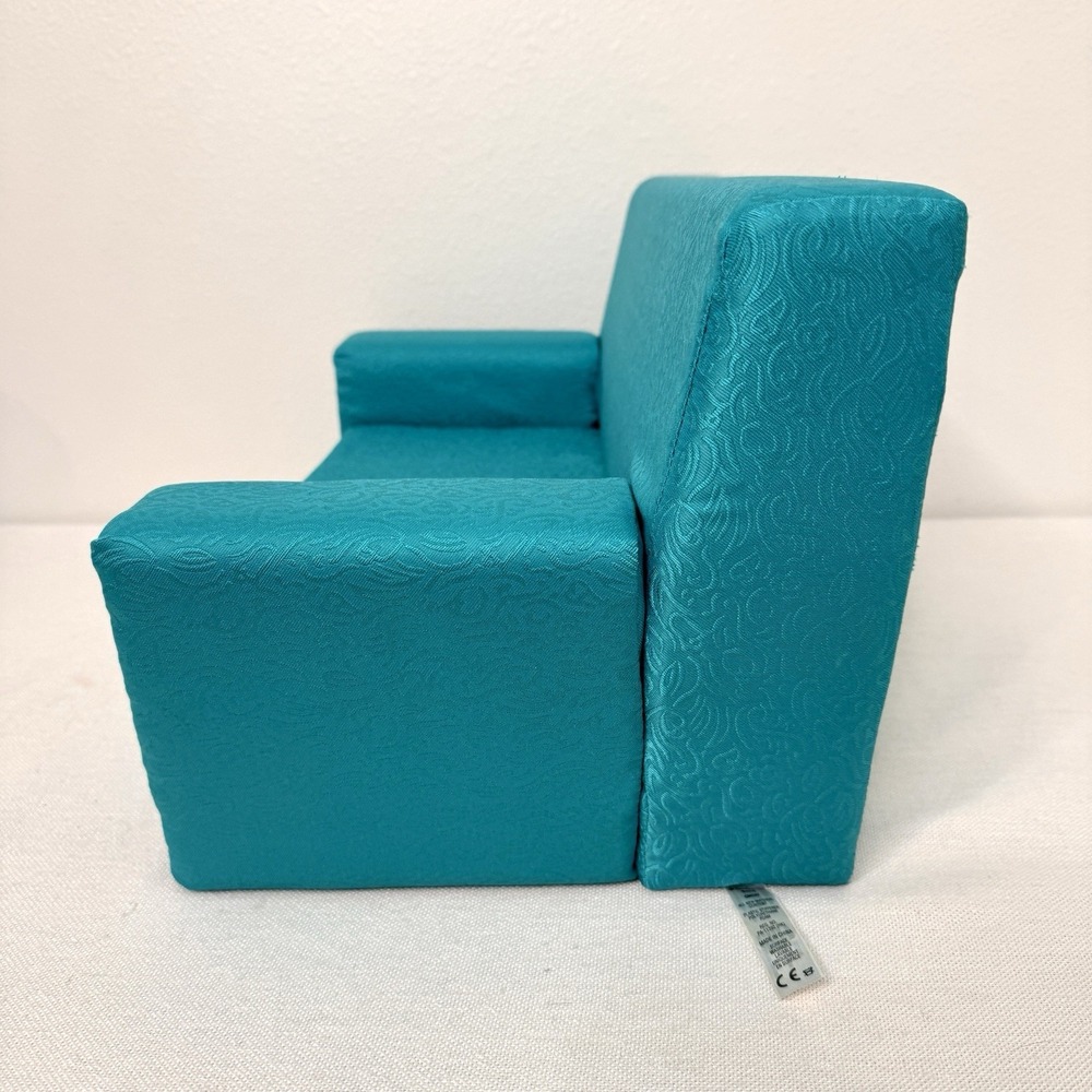 American Girl Maryellen Sofa Bed Couch Sleeper Teal Blue - Couch Only - Picture 9 of 16